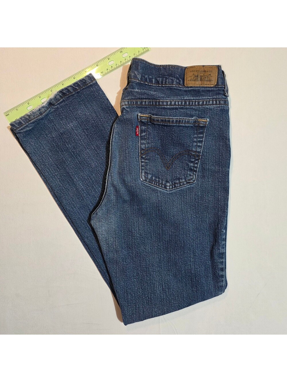 Levi's 505 Straight Leg Jeans Size 12S Blue Denim Made in Mexico